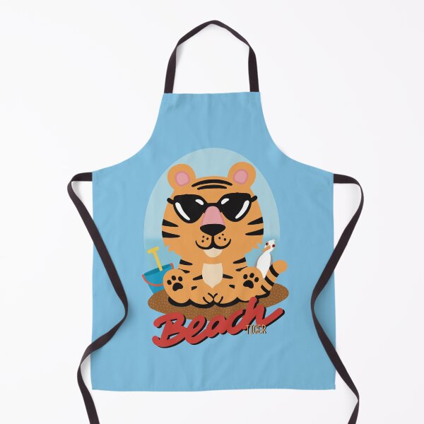 Item preview, Cool little tiger on the beach  designed and sold by marina63.