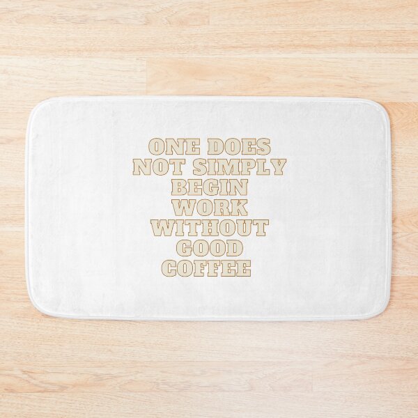 Item preview, Do not begin work without coffee Minimalist Cute Beans Aesthetic Simple Trending Gift Coffeeholic caffeine designed and sold by Winterlock.