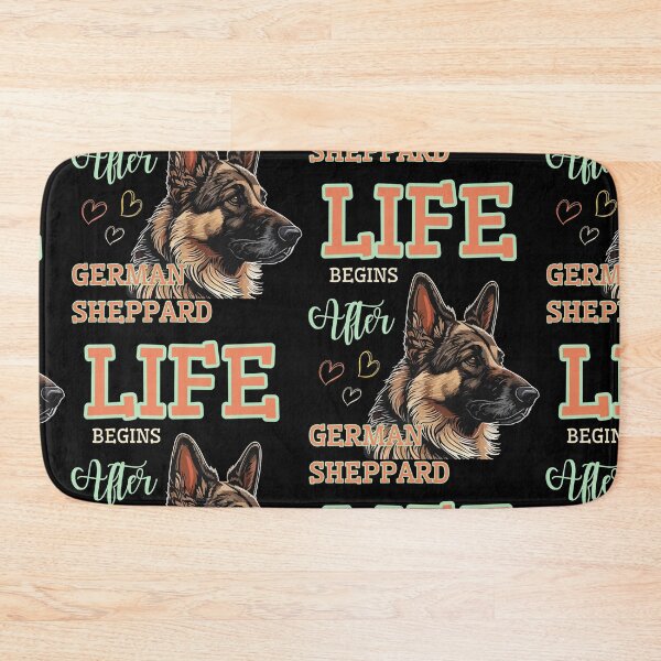 Item preview, Life Begins After German Sheppard colorful kawaii designed and sold by PupilLove.