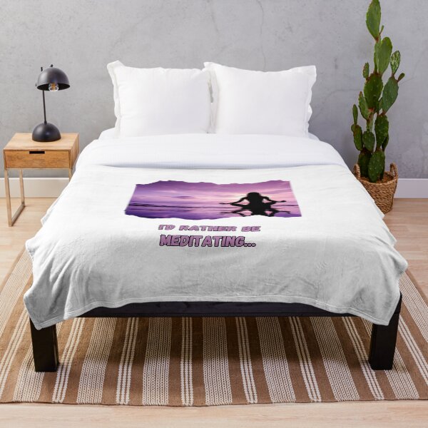 Item preview, I'd Rather Be Meditating - Purple designed and sold by RadiantLake.