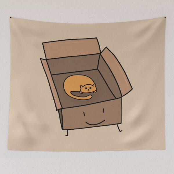 Item preview, Cat in a box - ginger designed and sold by ScrimblyStudios.