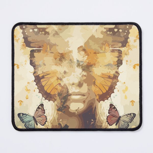 Item preview, Lepidopterist Butterfly Woman Face Abstract Art designed and sold by Art-Jiyuu.