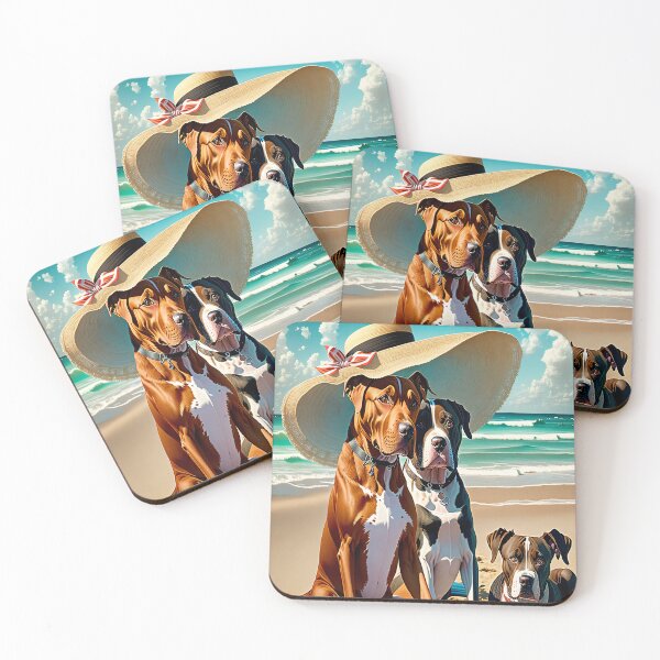 Item preview, 3 Pitbulls on vacation designed and sold by Shiwwa.