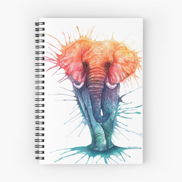 Item preview, Thembo the Funky Rainbow Elephant designed and sold by Charlene Goldsmith.