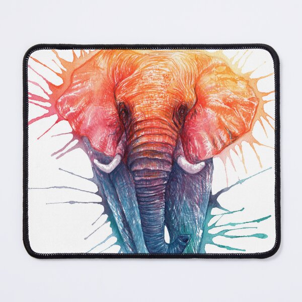 Item preview, Thembo the Funky Rainbow Elephant designed and sold by Charlene Goldsmith.