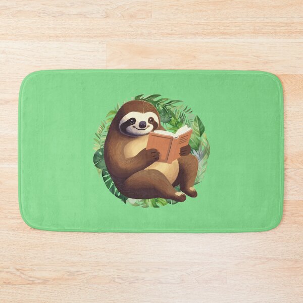 Item preview, sloth reads designed and sold by DerSenat.