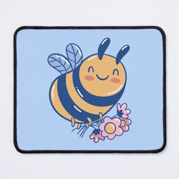 Item preview, Cute bee with flowers designed and sold by DerSenat.