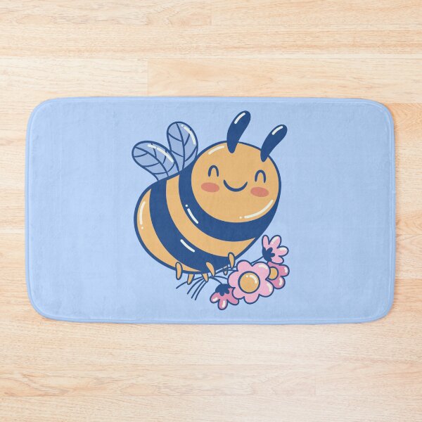 Item preview, Cute bee with flowers designed and sold by DerSenat.