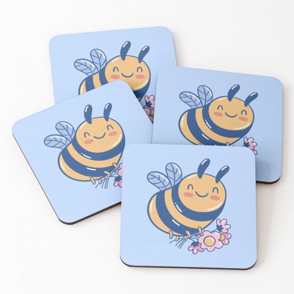 Item preview, Cute bee with flowers designed and sold by DerSenat.