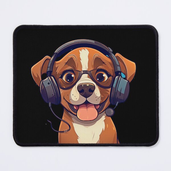 Item preview, Dog Wearing Headphones | Dog Wearing Sunglasses | Puppy Wearing Headphones designed and sold by CoolHippoQuotes.