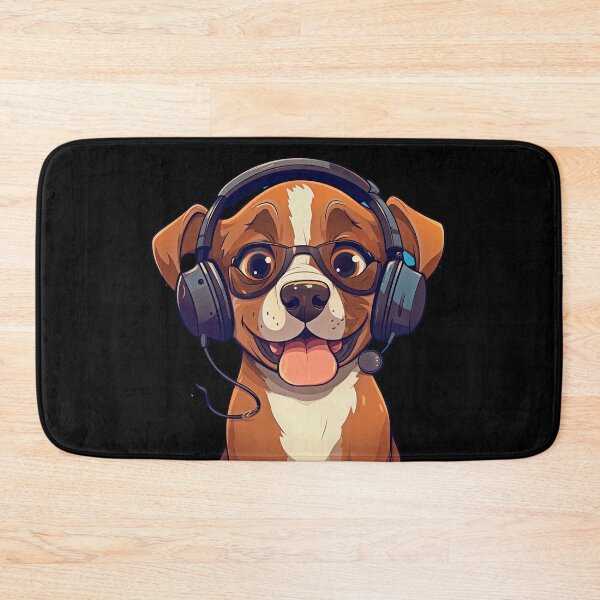 Item preview, Dog Wearing Headphones | Dog Wearing Sunglasses | Puppy Wearing Headphones designed and sold by CoolHippoQuotes.