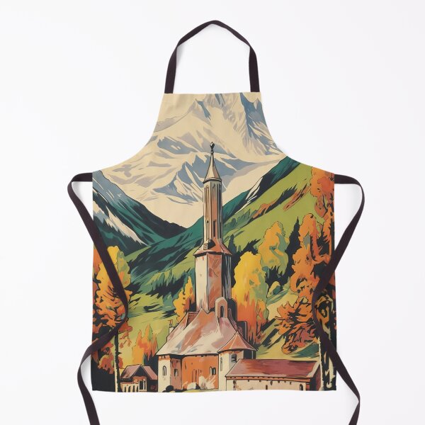 Item preview, Chamonix, Mont Blan, Vintage Ski Poster designed and sold by BokeeLee.