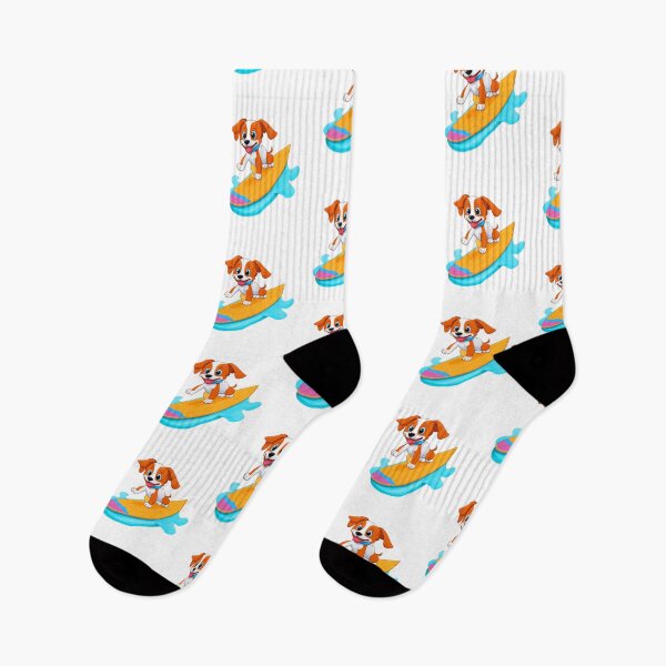 Item preview, Cool cartoon dog surfing on a surfboard surf ocean waves designed and sold by w1ckerman.