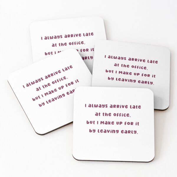 Item preview, Witty Office Humor - Charles Lamb's Quote on Time designed and sold by wordartistry.
