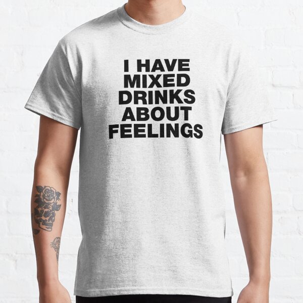 I have mixed drinks about feelings - quotes and cocktails canvas zip b –  Pretty Clever Words