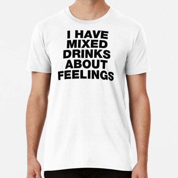 I have mixed drinks about feelings - quotes and cocktails canvas zip b –  Pretty Clever Words