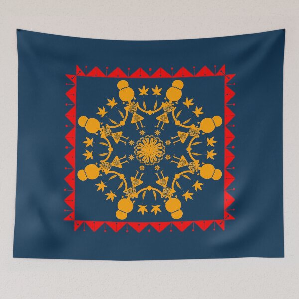 Item preview, Golden Indian Tribal Artwork designed and sold by ArtofSayankan.