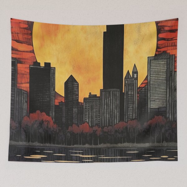 Item preview, Chicago, Skyline, Poster designed and sold by BokeeLee.