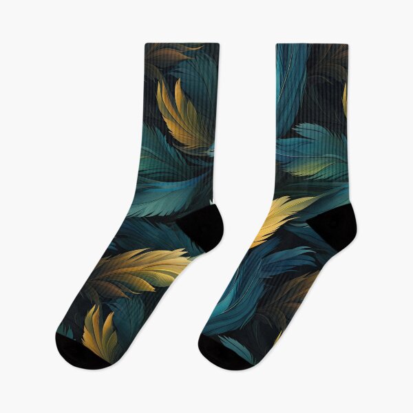 Item preview, Abstract Blue Feathers: Seamless Pattern Design designed and sold by buruburubur.