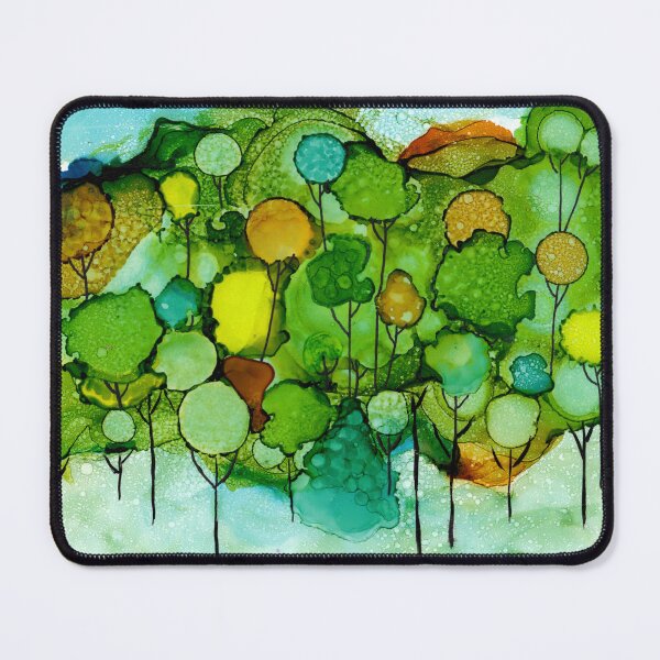 Item preview, Drunken Forest Bubbly Abstract Trees designed and sold by The Elderberry Blossom.