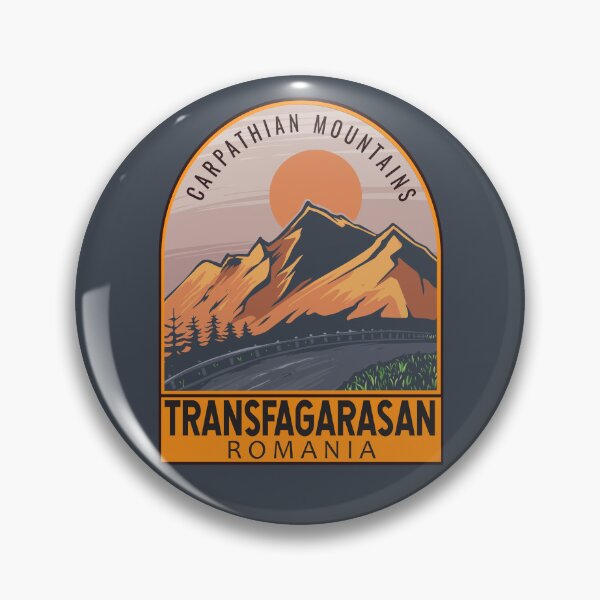 Item preview, Transfagarasan Romania Retro Travel Emblem designed and sold by KrisSidDesigns.