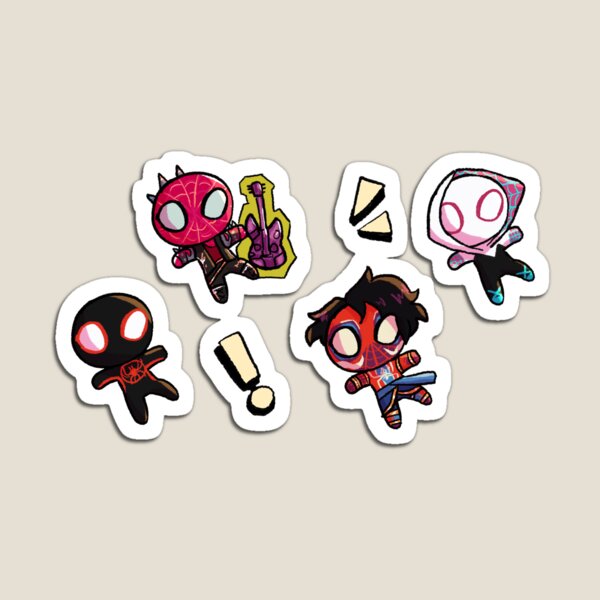 Item preview, spiderverse sticker sheet designed and sold by indipindy16.