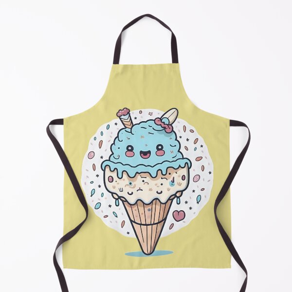 Item preview, Kawaii style two scoop ice cream designed and sold by DreamscapePixel.