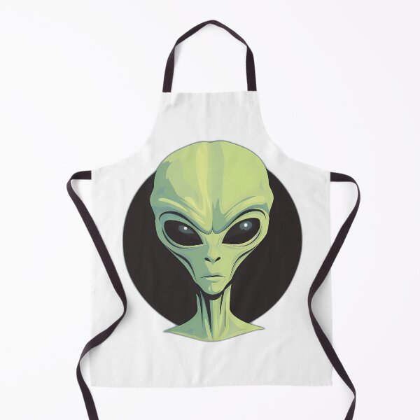Item preview, This Green Alien is Seriously Thinking Vector Design designed and sold by Neo-Night.