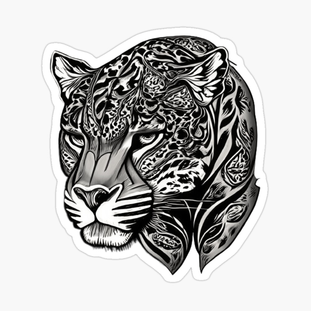 Tattoo Jaguar Leopard Tiger Lion Vector Clipart - Jaguar Tribal Tattoo, HD  Png Download , Transparent Png Image - PNGitem