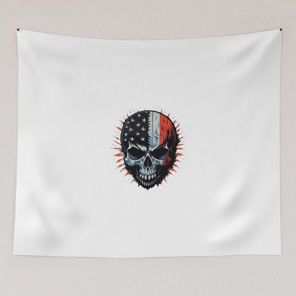 Item preview, American Flag skull  designed and sold by Fatkid11.