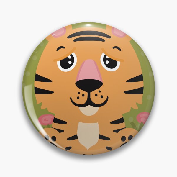 Item preview, Cute little tiger in the flower meadow designed and sold by marina63.