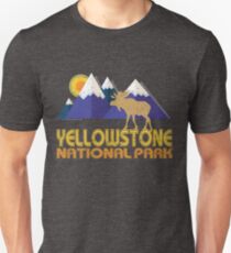 Yellowstone National Park Moose Mountain Landscape Unisex T-Shirt