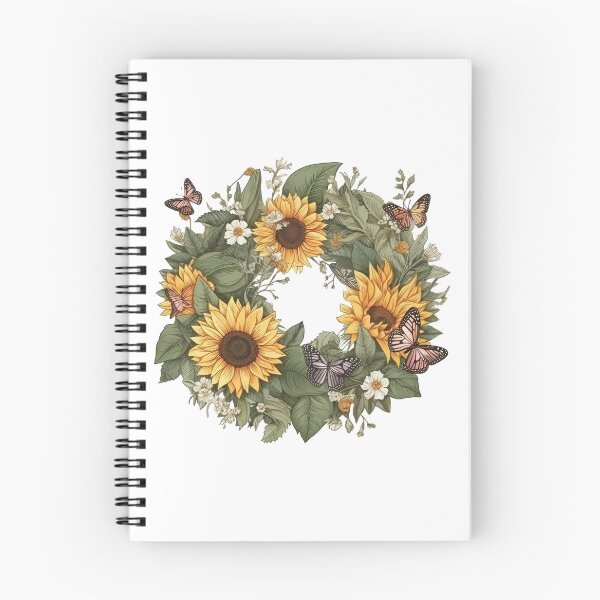 Item preview, Sunflower Wreath designed and sold by Flyleaf-Prints.