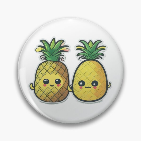 Item preview, Cute Pineapple Holding Hands T-Shirt Sticker Love designed and sold by booblegum.