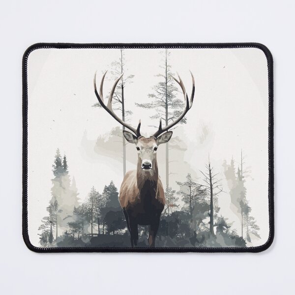 Item preview, Animal Nature Deer Reflection Abstract Art designed and sold by Art-Jiyuu.