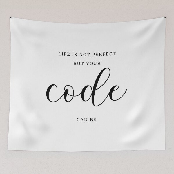 Item preview, Life Is Not Perfect But Your Code Can Be, Computer Science Gift designed and sold by GardenistaShop.