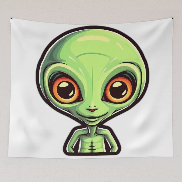 Item preview, Green Baby Green Alien Vector Design designed and sold by Neo-Night.
