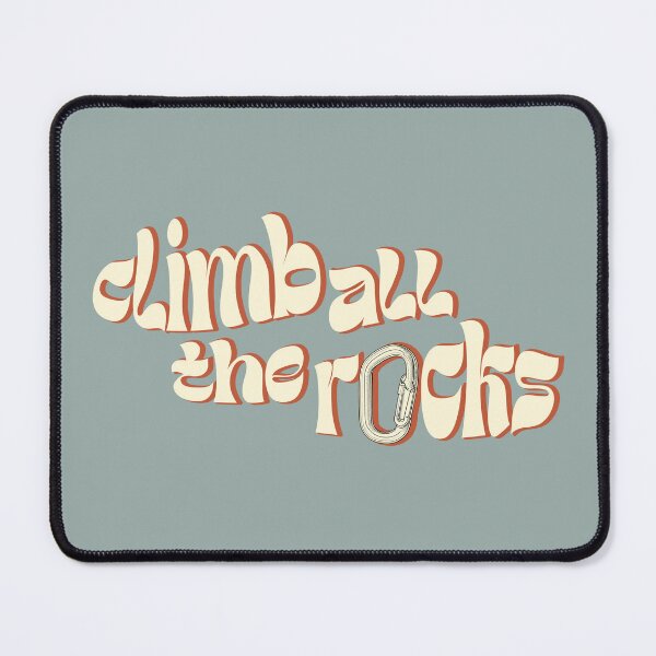 Item preview, Kopie von Rock Climbing Quote for Climbers, Retro Climbing Print Design, Climb All The Rocks, Gift for Rock Climbers designed and sold by wildwomanprints.