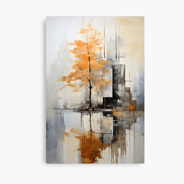 Item preview, 005 Minimalist Cityscape Embracing Nature's Canopy designed and sold by nikoart001.