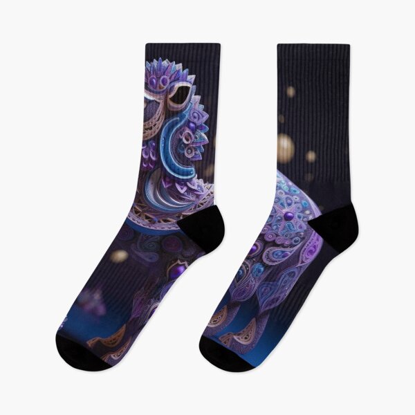 Item preview, Camel decorated with colorful ornaments on a blue background. designed and sold by aiphotosart.