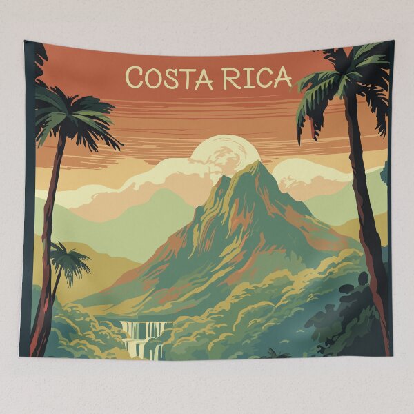 Item preview, Costa Rica, Travel Poster designed and sold by BokeeLee.