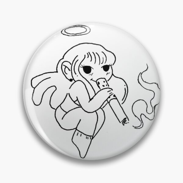 Item preview, smoking angel designed and sold by Naroaaa.