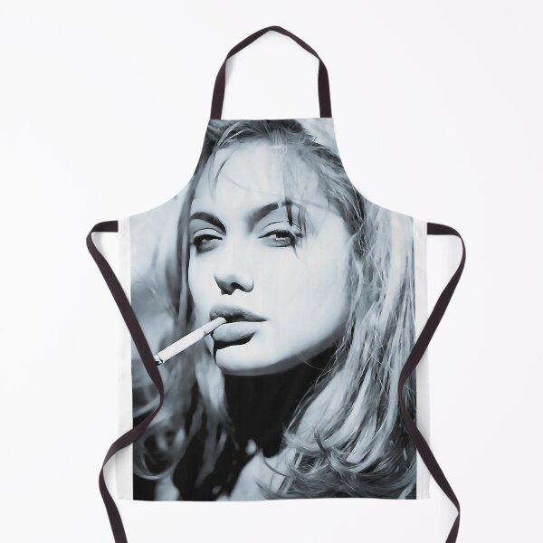 Item preview, Angelina Jolie Rough Silver Print Gifts Fitted Scoop designed and sold by storey-kera.