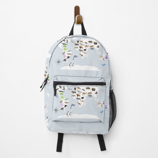 Item preview, Kids World Map Animals designed and sold by idovedesign.