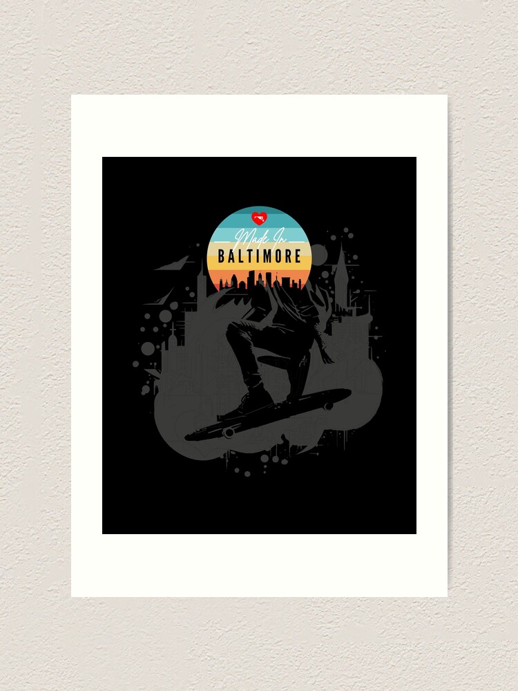 Thumbnail 1 of 3, Art Print, Made In Baltimore designed and sold by FrescoDesign.