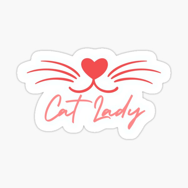 Cat Lady Sticker