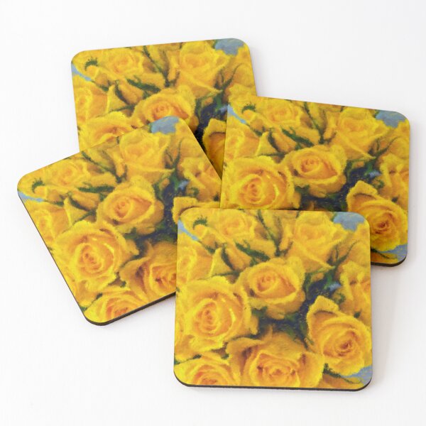 Item preview, Yellow Roses Painting designed and sold by BluestPeony.