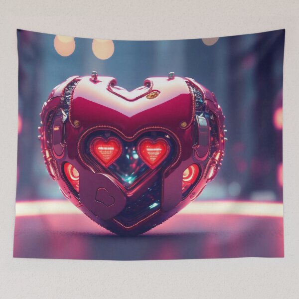Item preview, Heart-shaped robot designed and sold by M-Y-A-R-T-.