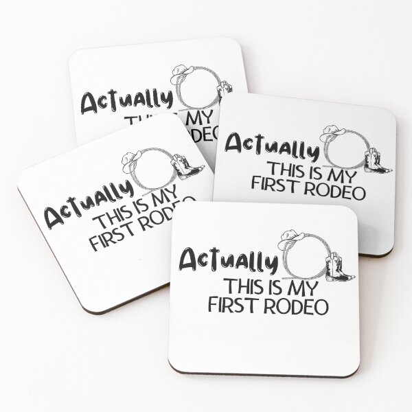 Item preview, Actually This Is My First Rodeo - Cowboy Design designed and sold by ZACK ART.