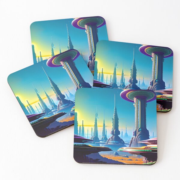 Item preview, Psychedelic Cyberpunk Alien Dreamscapes 123 designed and sold by Benito Del Ray.